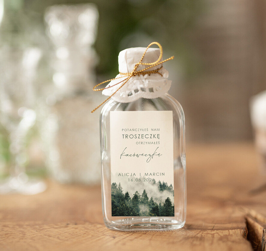 Podziękowania dla Gości Weselnych Butelki pomysł na podziękowania dla gości kacówki, butelki 100 ml z personalizacją dla gości weselnych, podziękowania dla gości butelki na alkohol1