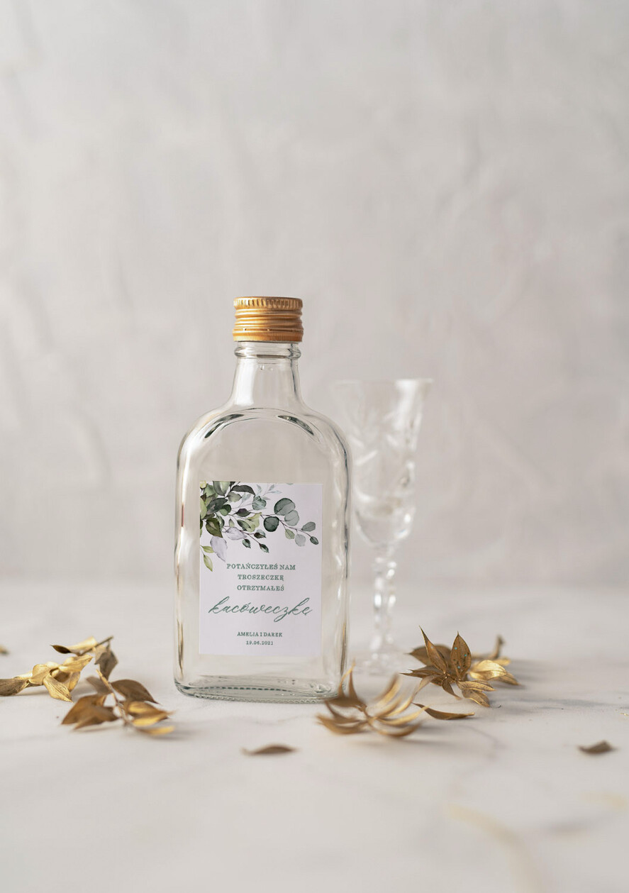 Podziękowania dla Gości Weselnych Butelki podziękowania prezenciki dla gości weselnych, piersióweczki do własnego wypełnienia1