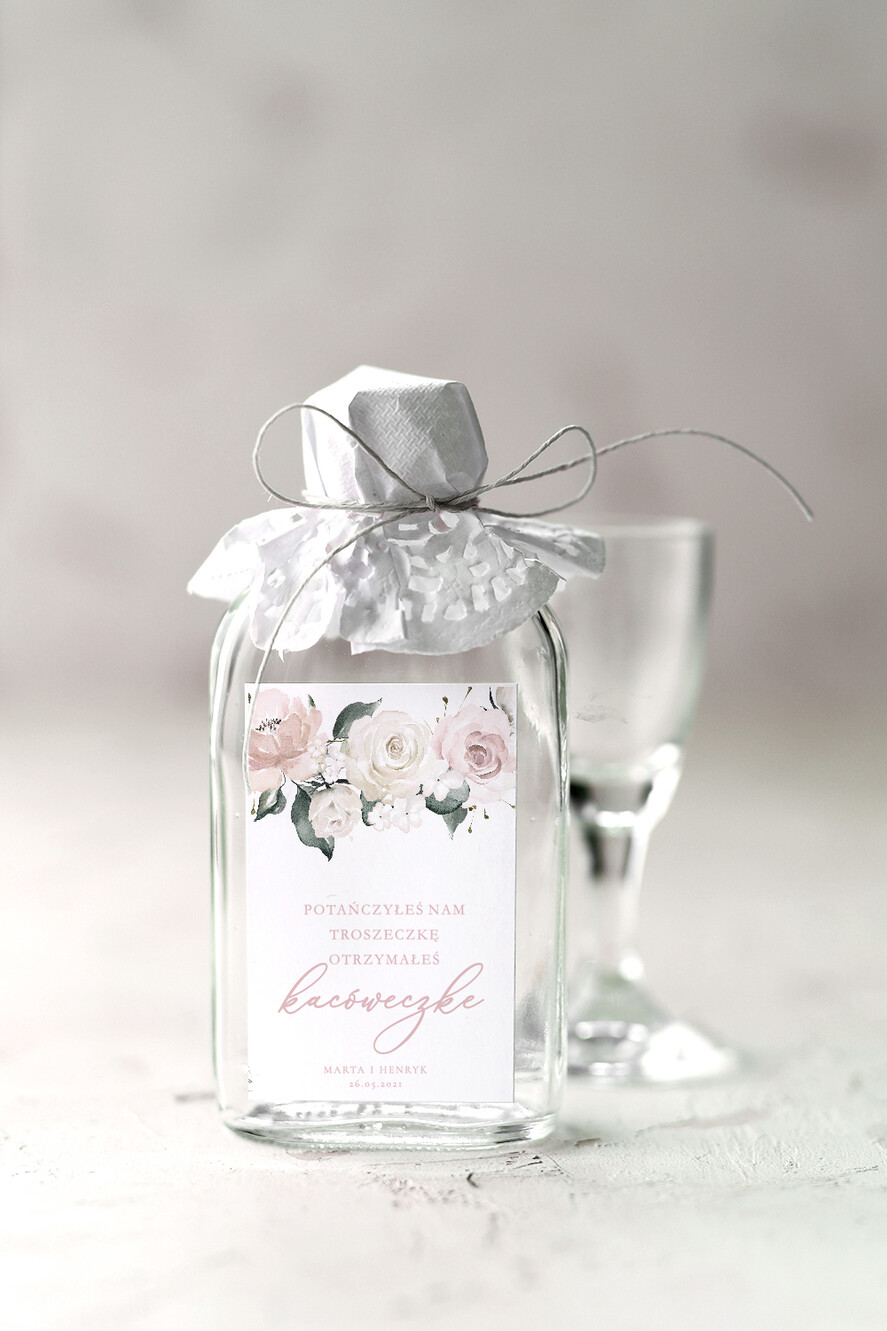 Podziękowania dla Gości Weselnych Butelki unikatowe podziękowania dla gości, mini buteleczki na wesele0