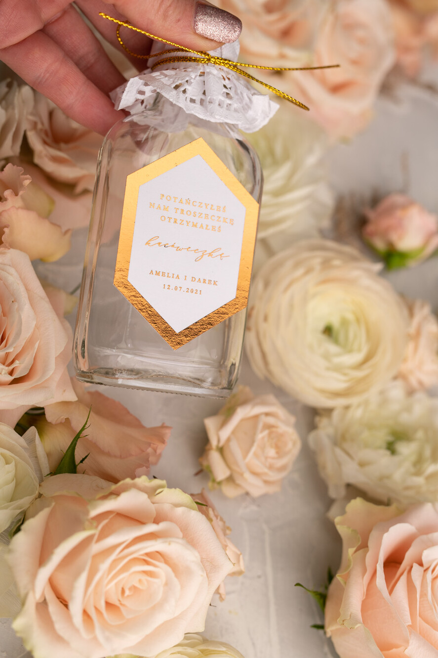 Podziękowania dla Gości Weselnych Butelki podziekowania dla gosci weselnych, buteleczki 100 ml prezent dla gości3