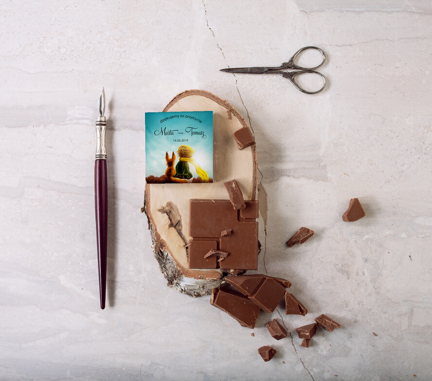 Podziękowania dla Gości Weselnych Czekoladki pamiątki dla gości weselnych, czekoladki weselne0