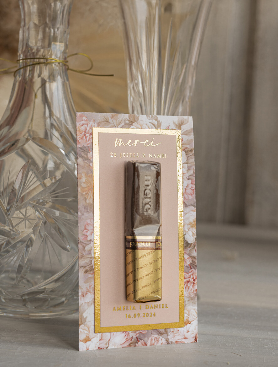 Podziękowania dla Gości Weselnych Czekoladki podziękowania dla gości weselnych, czekoladki personalizowane merci, prezenciki dla gości na weselu, czekoladki dla gości weselnych 2
