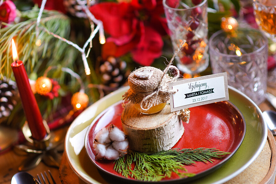 Podziękowania dla Gości Weselnych Miody i słoiczki Nutella prezenciki dla gości weselnych przyjemność w słodkiej formie miodki w słoiczkach  1