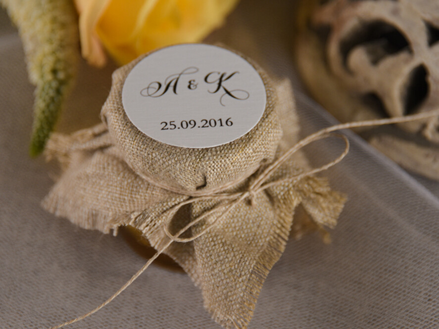 Podziękowania dla Gości Weselnych Miody i słoiczki Nutella podziękowania dla gości weselnych łakocie dla podnienienia personalizowany miodek  0