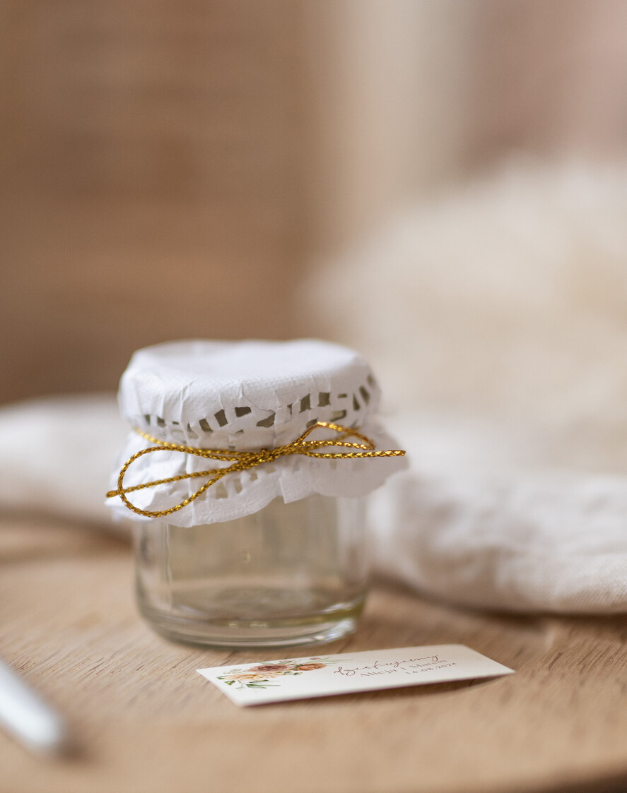 Podziękowania dla Gości Weselnych Miody i słoiczki Nutella oryginalne podziękowania dla gości weselnych, maly sloiczek miodu1