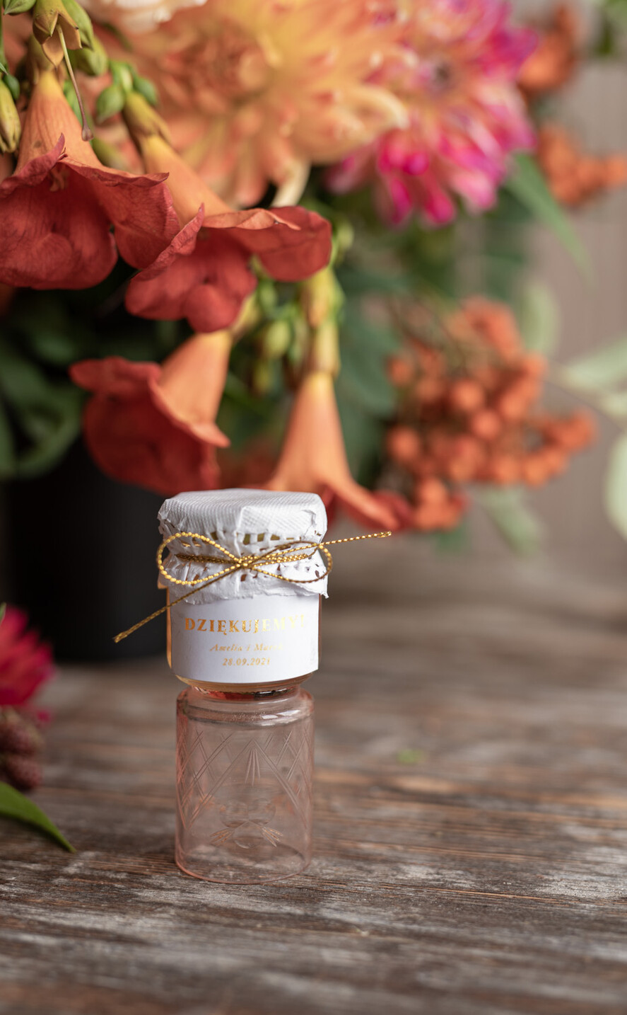 Podziękowania dla Gości Weselnych Miody i słoiczki Nutella podziękowania dla gości po weselu  słoiczki miodu    0