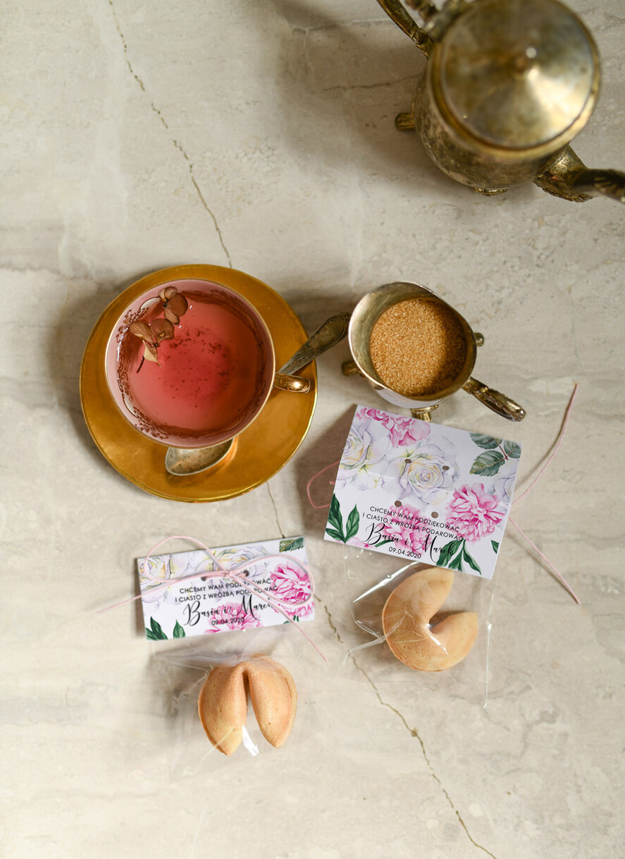 Podziękowania dla Gości Weselnych Ciasteczka z wróżbą prezenciki dla gości weselnych, ciasteczka z wróżbą i dedykacją1