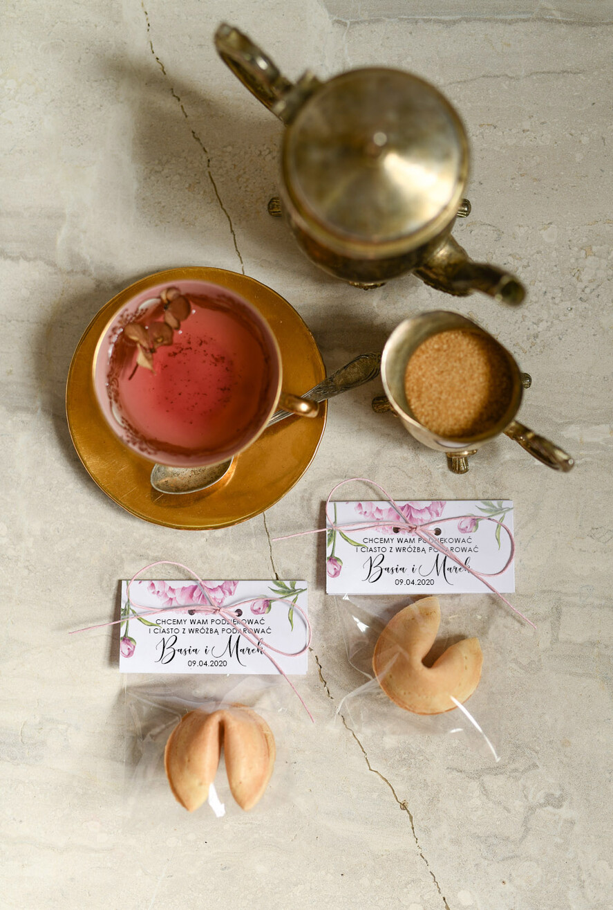 Podziękowania dla Gości Weselnych Ciasteczka z wróżbą podziekowania dla gosci weselnych, ciastko z wrozba i dedykacja1