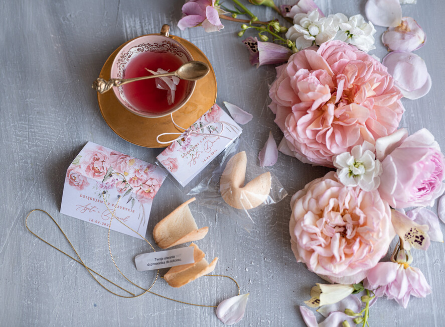 Podziękowania dla Gości Weselnych Ciasteczka z wróżbą podziekowania dla gosci weselnych, ciasteczka z wrozba i dedykacja0