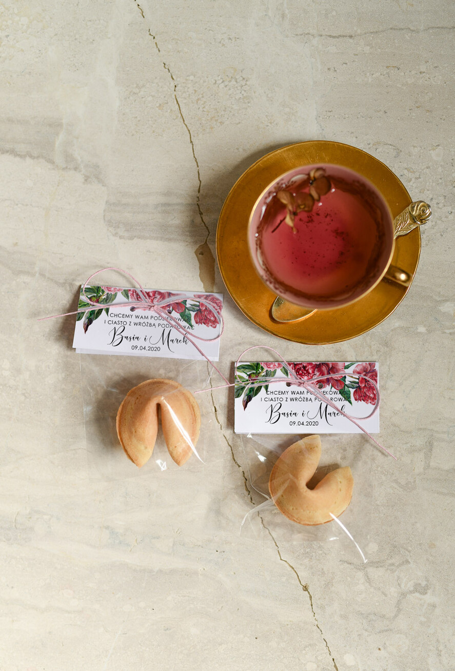 Podziękowania dla Gości Weselnych Ciasteczka z wróżbą oryginalne prezenty dla gości weselnych, ciasteczka z wrozba i dedykacja0