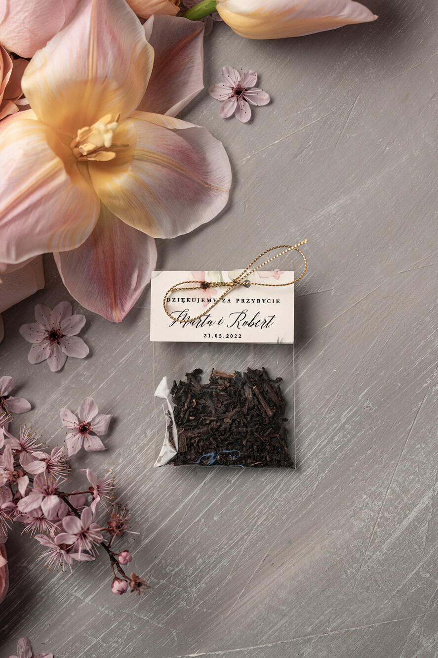 Podziękowania dla Gości Weselnych Saszetki prezenty dla gości weselnych  herbata podziękowania dla gości weselnych 0