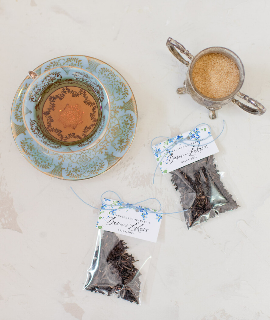 Podziękowania dla Gości Weselnych Saszetki prezenty dla gości weslenych w formie smakowitej kawy   1