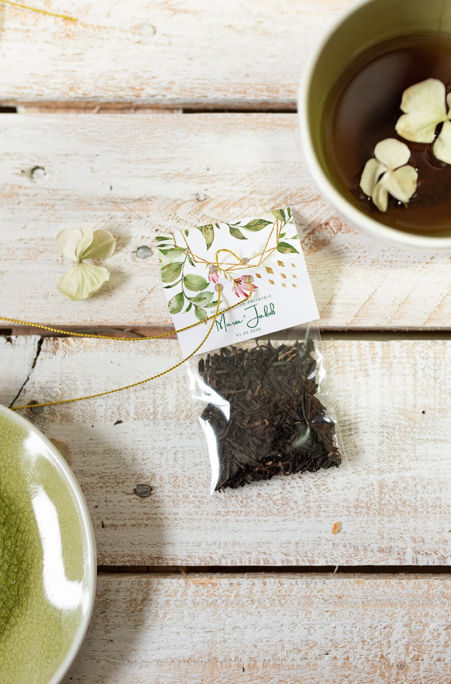 Podziękowania dla Gości Weselnych Saszetki podziękowania dla gości po weselu w formie smakowitej kawy   2