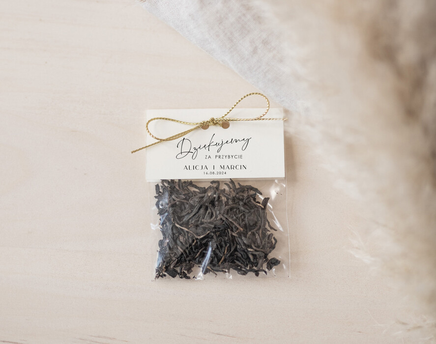Podziękowania dla Gości Weselnych Saszetki saszetki z kawą lub herbatą dla gości weselnych, podziękowanie dla gości weselnych, saszetka z herbatą podziękowania dla gości, prezenty dla gości weselnych herbatka 0