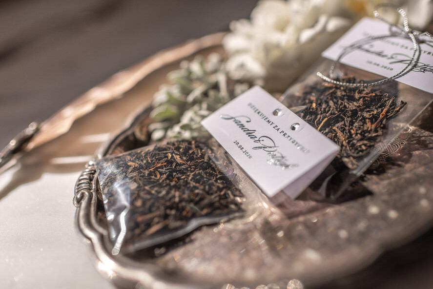 Podziękowania dla Gości Weselnych Saszetki podziękowania prezenciki dla gości weselnych w formie smakowitej kawy   1