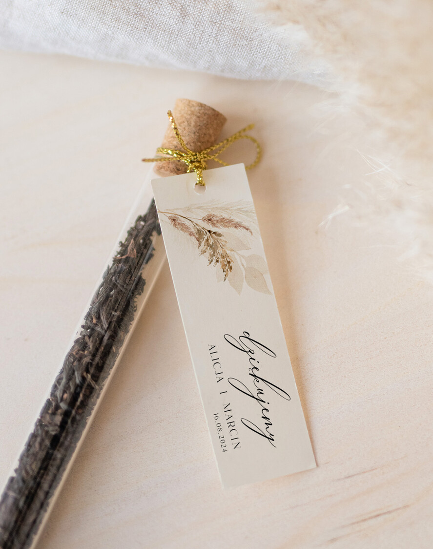 Podziękowania dla Gości Weselnych Fiolki piękne podziękowania, pomysłowe saszetki kawa, fiolka z herbata lub kawa1