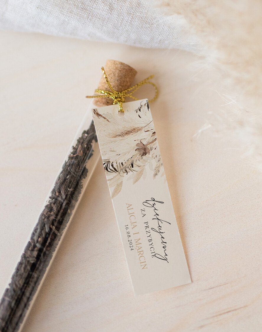 Podziękowania dla Gości Weselnych Fiolki podarunki dla gości weselnych, piękne podziękowania dla gości weselnych, ręcznie zdobione fiolki z herbatą, fiolki na herbatę, podziękowania dla gości herbata 2