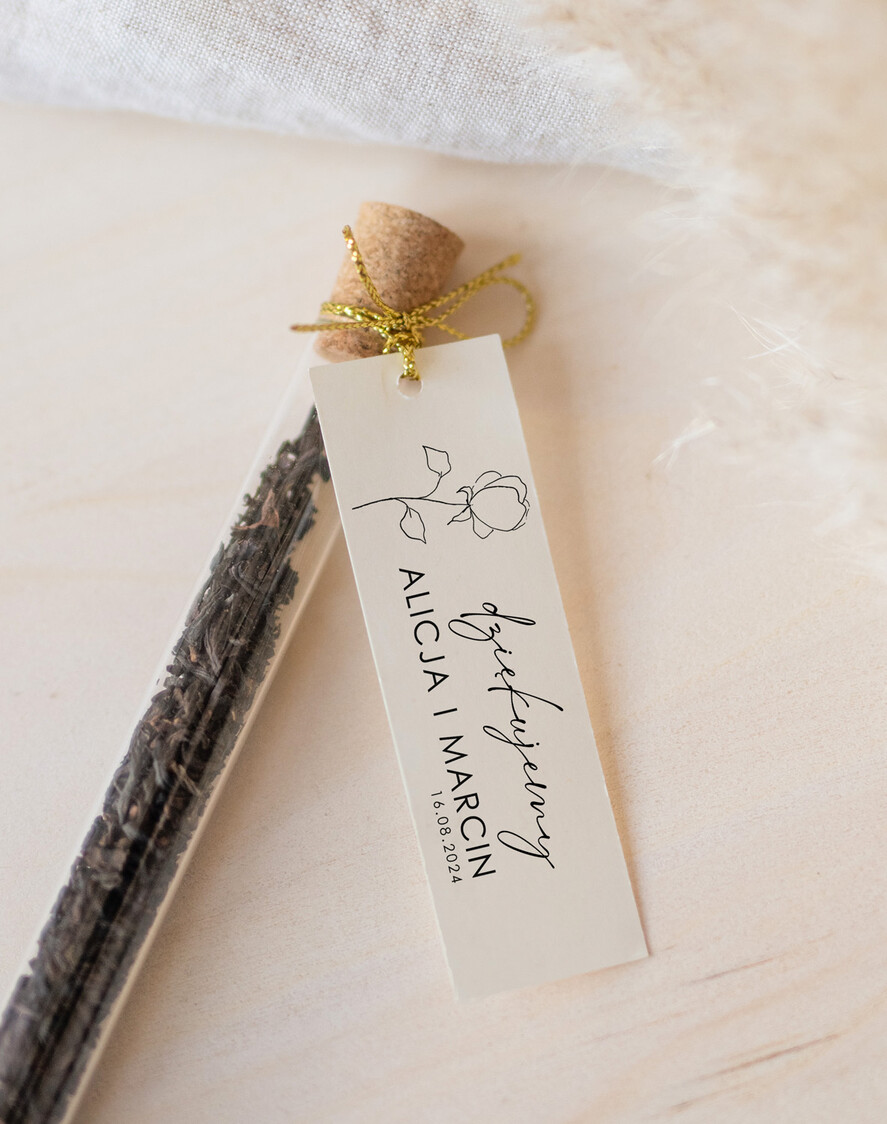 Podziękowania dla Gości Weselnych Fiolki prezenty dla gości weselnych, piękne podziękowania dla gości weselnych, ręcznie zdobione fiolki z herbatą, fiolki na herbatę, podziękowania dla gości herbata 2