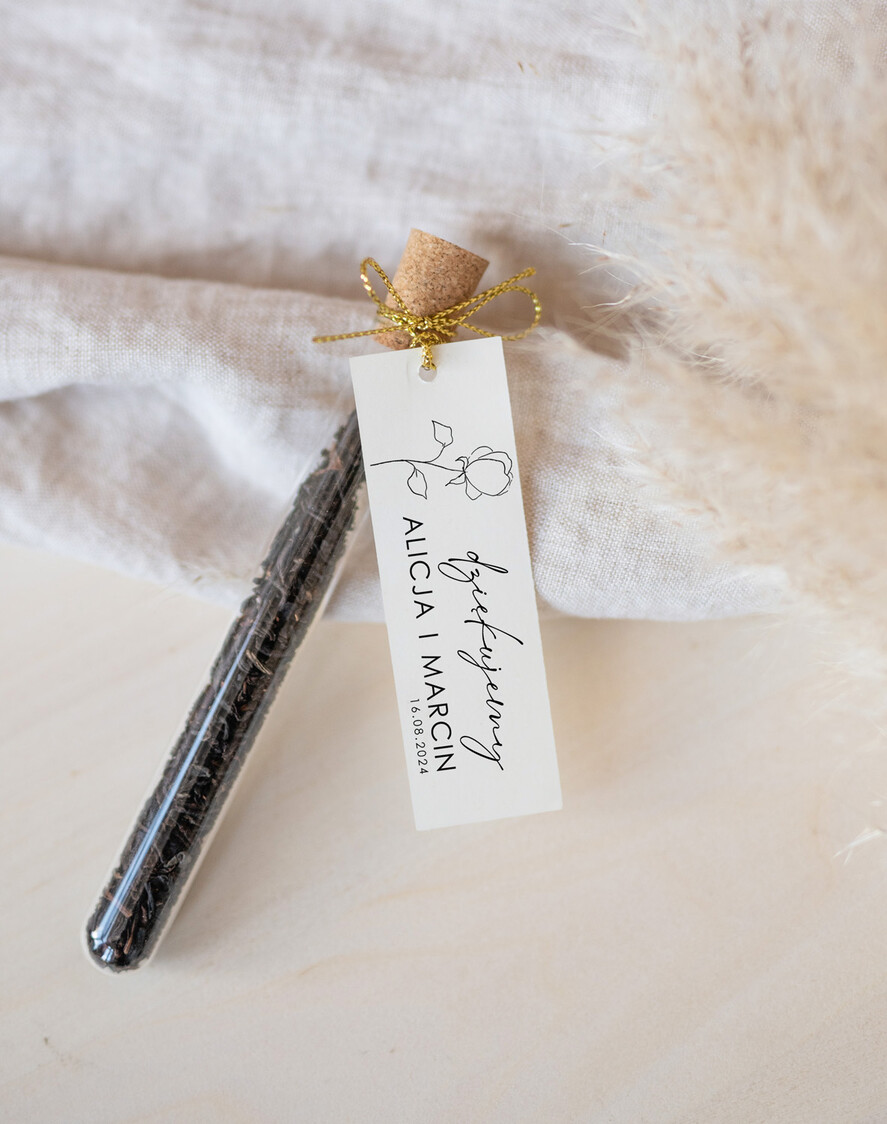 Podziękowania dla Gości Weselnych Fiolki prezenty dla gości weselnych, piękne podziękowania dla gości weselnych, ręcznie zdobione fiolki z herbatą, fiolki na herbatę, podziękowania dla gości herbata 1