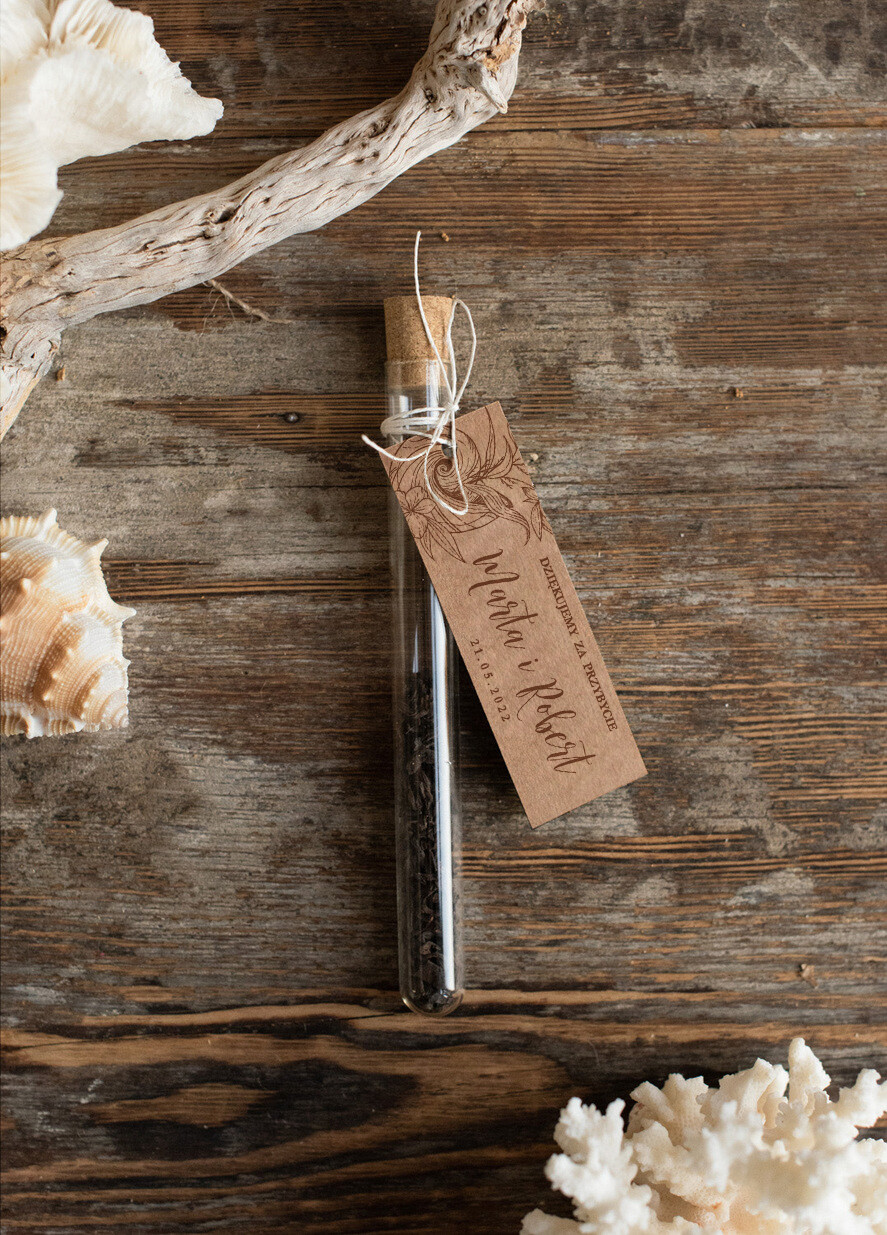 Podziękowania dla Gości Weselnych Fiolki podziękowania dla gości weselnych za przybycie  fiolka na herbatkę    0