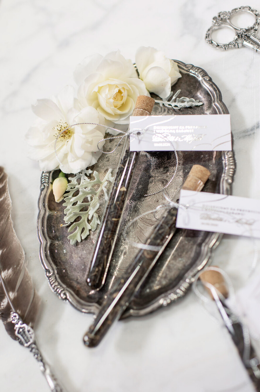 Podziękowania dla Gości Weselnych Fiolki prezenciki podziękowania dla gości weselnych do wyboru kawa lub herbata   2