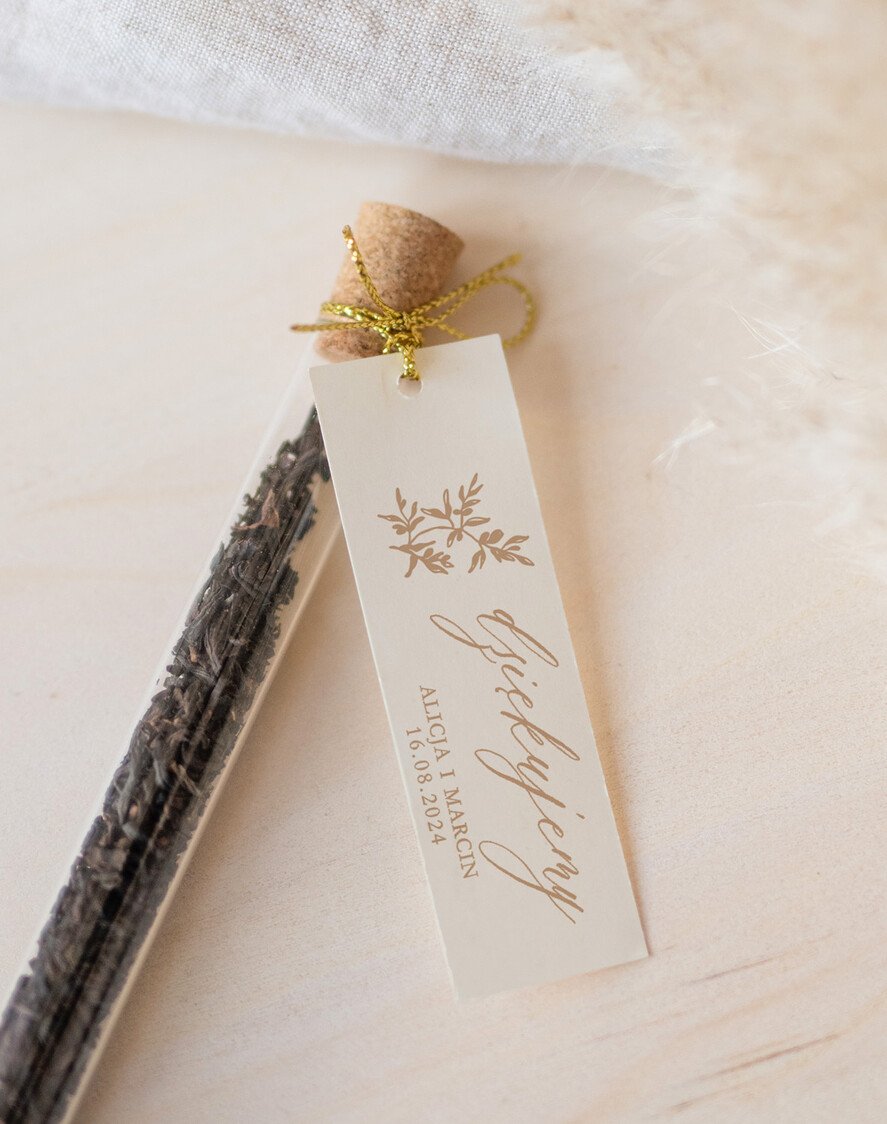 Podziękowania dla Gości Weselnych Fiolki prezenty dla gości weselnych, piękne podziękowania dla gości weselnych, ręcznie zdobione fiolki z herbatą, fiolki na herbatę, podziękowania dla gości herbata 1