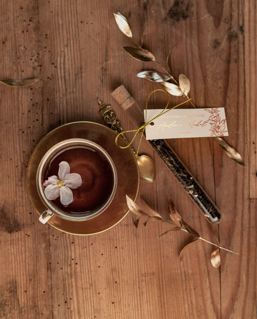 Podziękowania dla Gości Weselnych Fiolki unikatowe podziękowania dla gości  fiolka do herbaty lub wlasnego wypelnienia    0