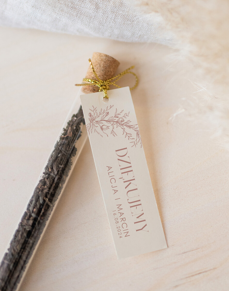 Podziękowania dla Gości Weselnych Fiolki prezenty dla gości weselnych, piękne podziękowania dla gości weselnych, ręcznie zdobione fiolki z herbatą, fiolki na herbatę, podziękowania dla gości herbata 2