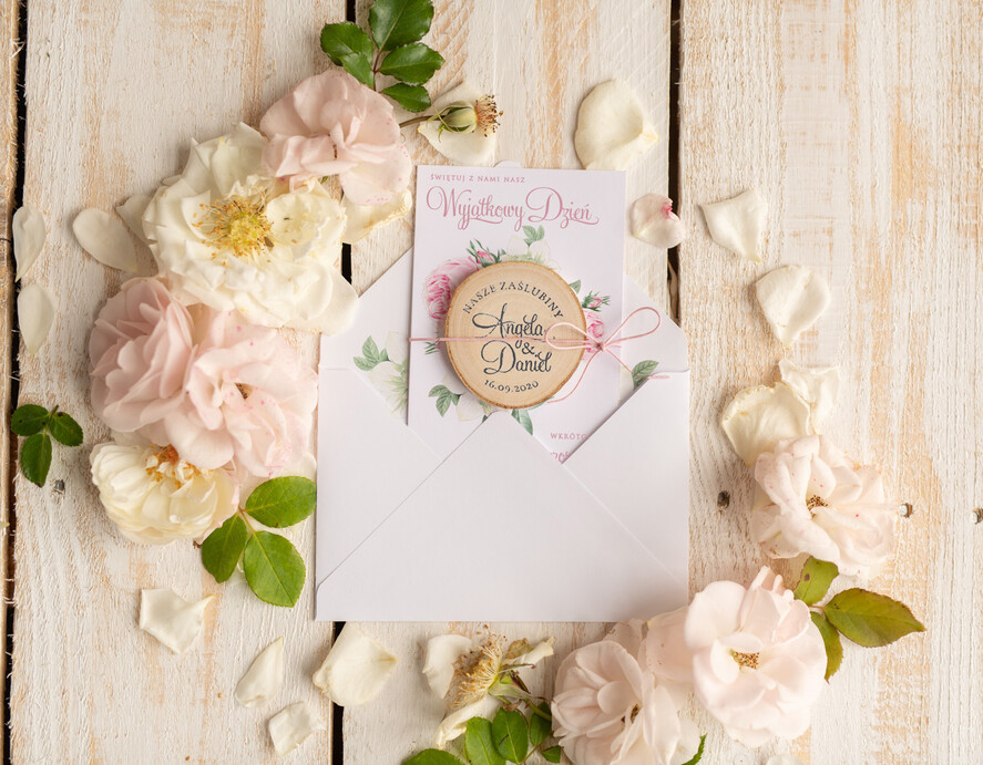 Zmień/Zarezerwuj datę ślubu - save the date botaniczne wezwanie na ślub   2