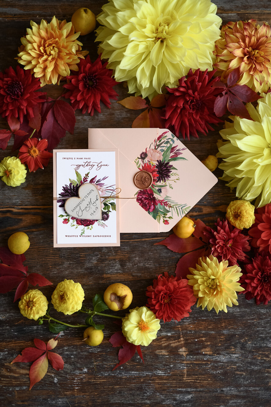 Zmień/Zarezerwuj datę ślubu - save the date botaniczne zawiadomienia o ślubie   1