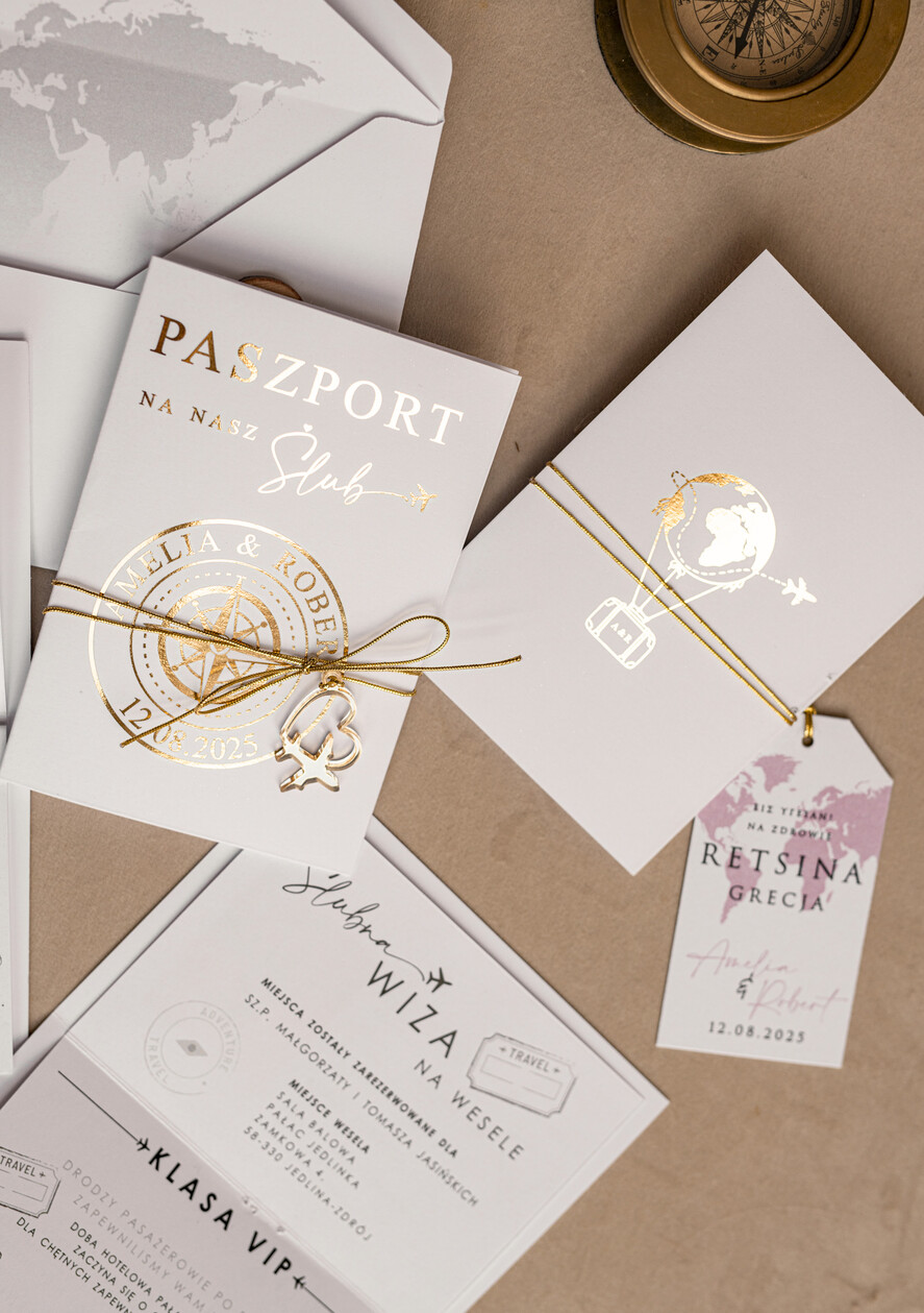 Zaproszenia ślubne paszport / podróże Zaproszenia ślubne paszport do miłości, zaproszenia ślubne z motywem podróży, zaproszenia na ślub dla podróżników2