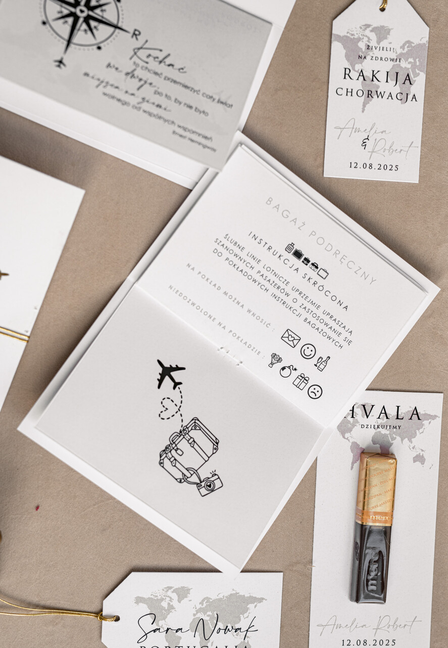 Zaproszenia ślubne paszport / podróże Zaproszenia ślubne paszport do miłości, zaproszenia ślubne z motywem podróży, zaproszenia na ślub dla podróżników13