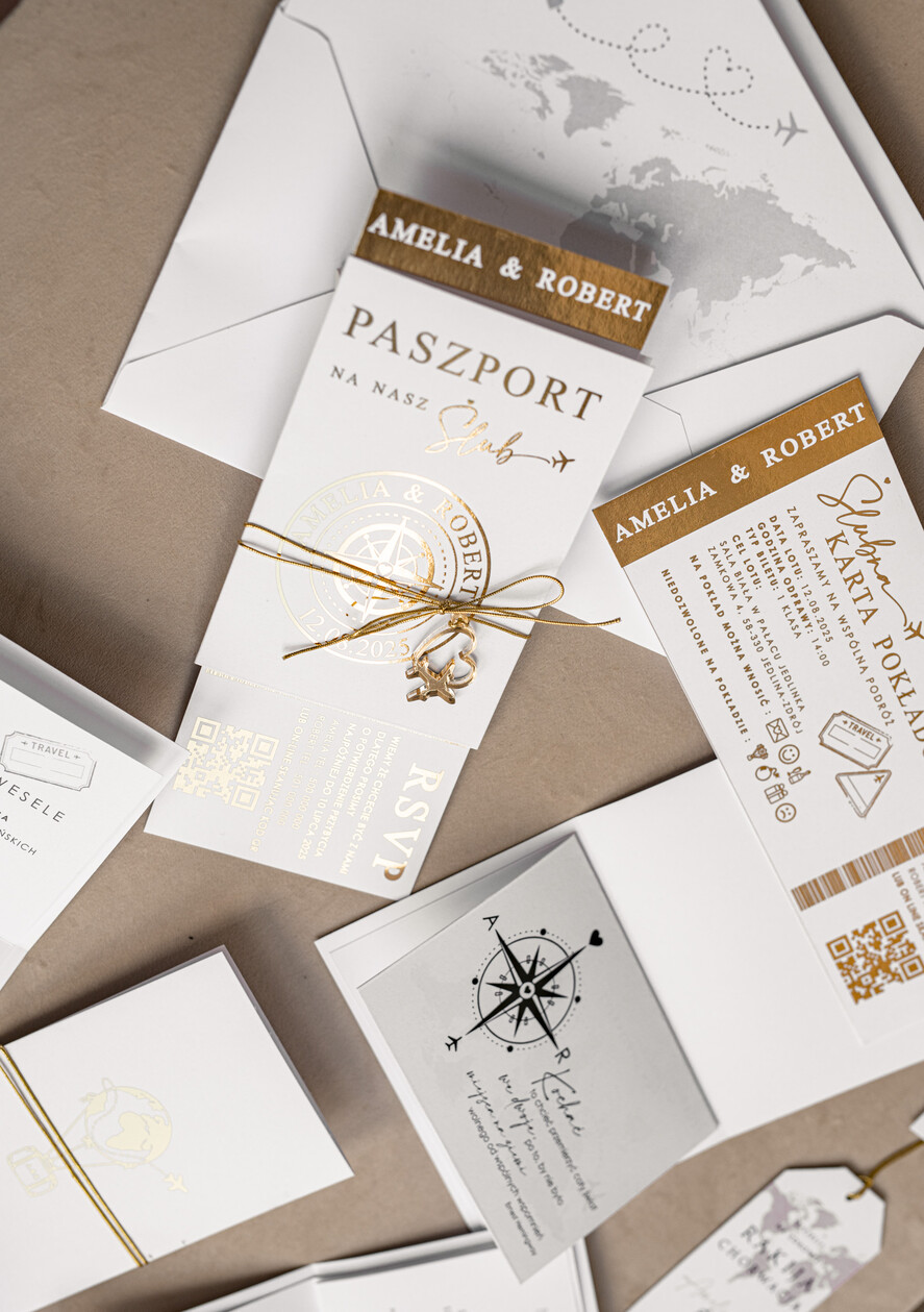 Zaproszenia ślubne paszport / podróże Zaproszenia ślubne paszport do miłości, zaproszenia ślubne z motywem podróży, zaproszenia na ślub dla podróżników14
