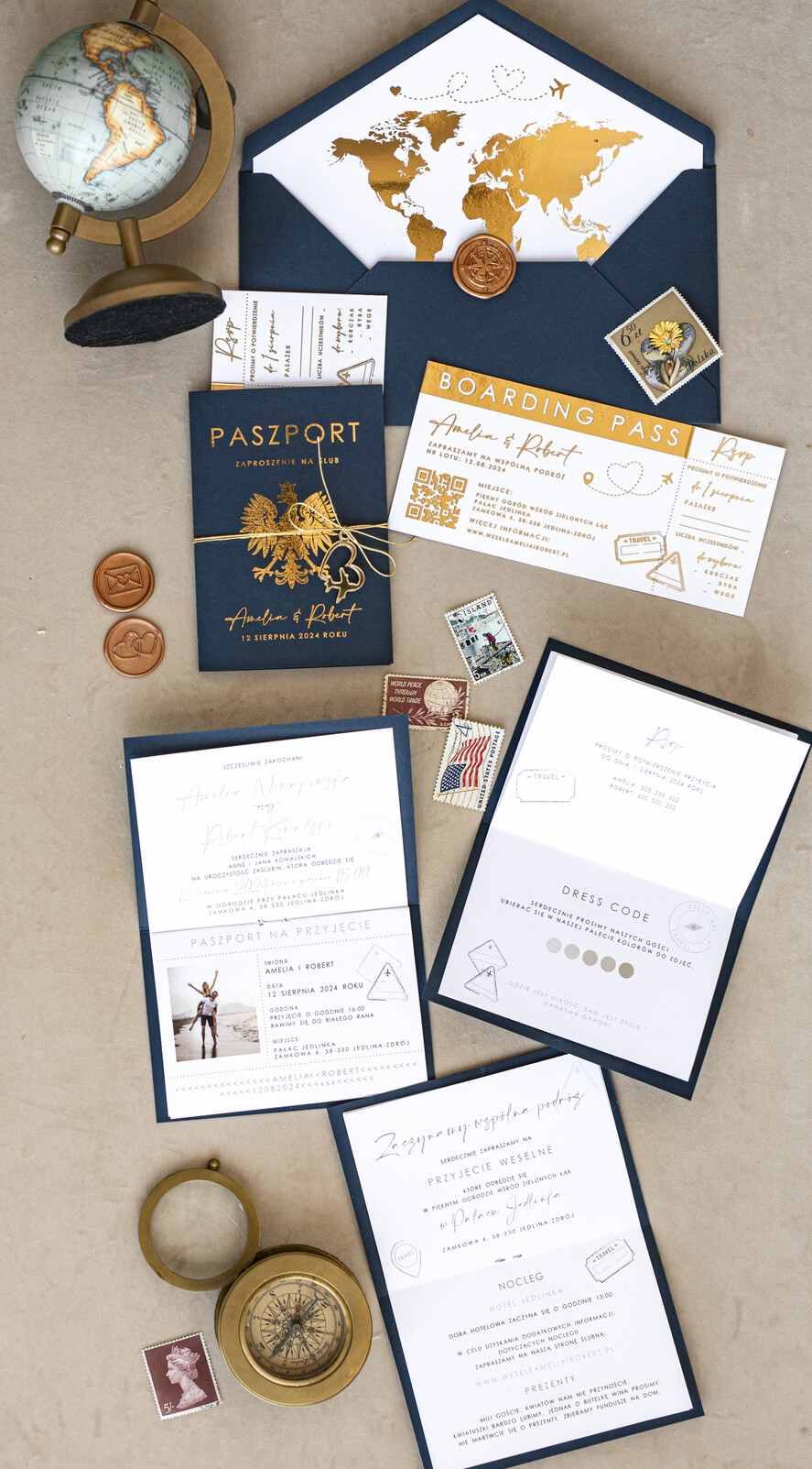 Zaproszenia ślubne paszport / podróże Zaproszenia ślubne paszport do miłości w folderze , zaproszenia ślubne z motywem podróży, zaproszenia na ślub dla podróżników2