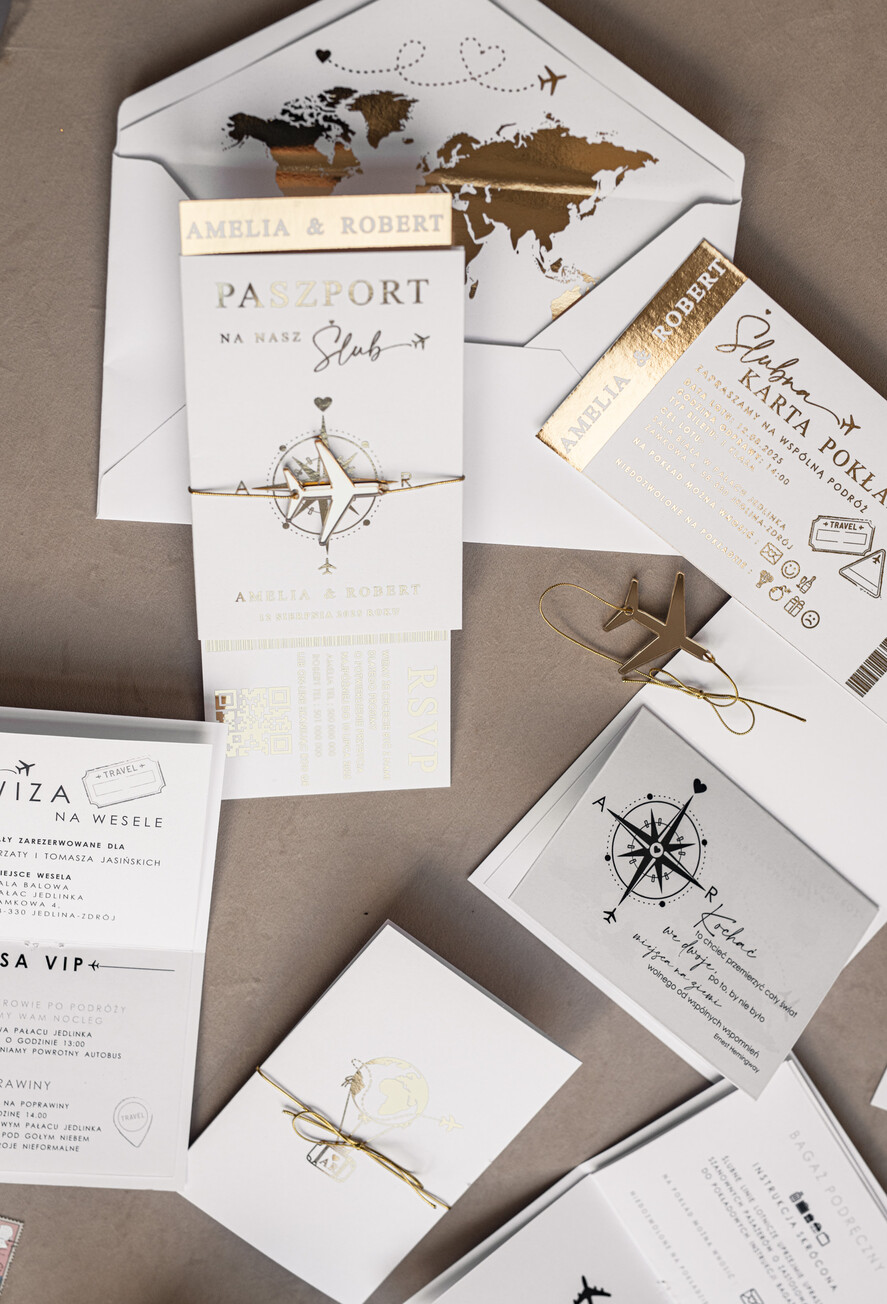 Zaproszenia ślubne paszport / podróże Zaproszenia ślubne paszport do miłości, zaproszenia ślubne z motywem podróży, zaproszenia na ślub dla podróżników23