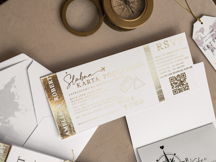 Zaproszenia ślubne paszport / podróże Zaproszenia ślubne paszport do miłości, zaproszenia ślubne z motywem podróży, zaproszenia na ślub dla podróżników25