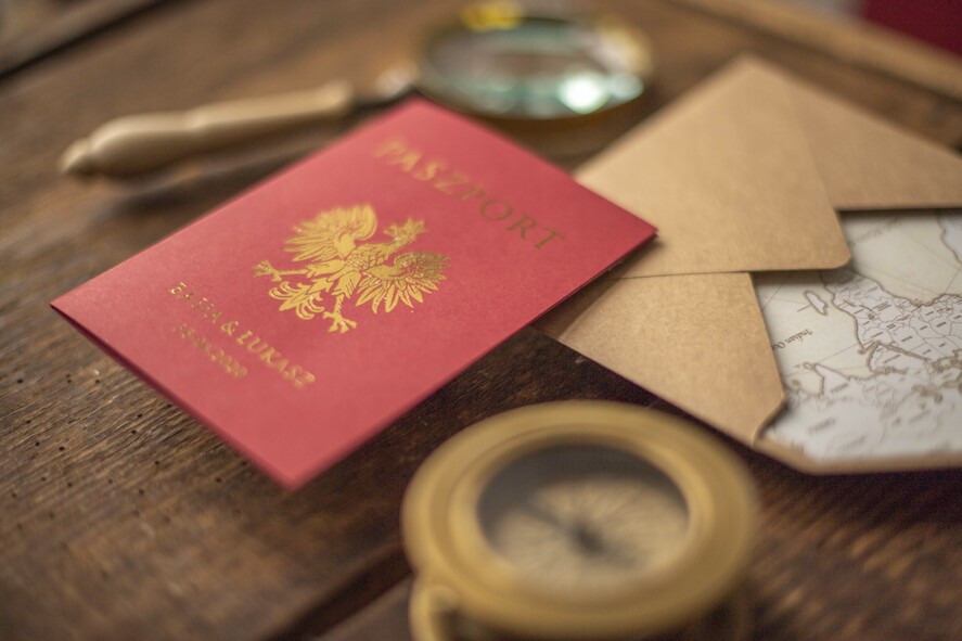 Zaproszenia ślubne paszport / podróże Zaproszenia ślubne paszport do miłości, zaproszenia ślubne z motywem podróży, zaproszenia na ślub dla podróżników2