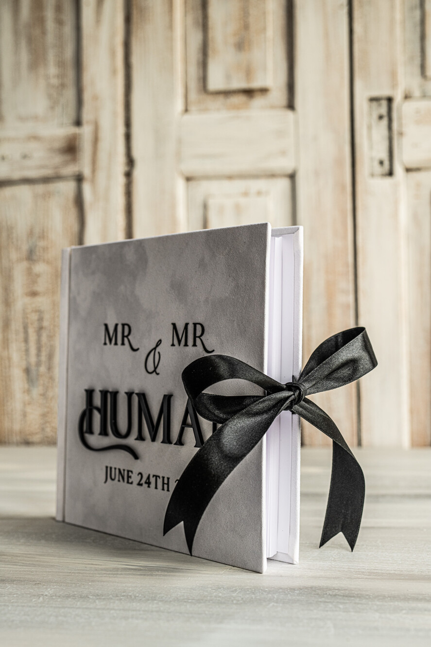 Pudełko na koperty  glamour zestaw na ślub kopertówka i księga wpisów gości, welurowy zestaw pudełko na koperty pamiątkowa księga wpisów gości, elegancki prezent ślubny dla młodej pary5