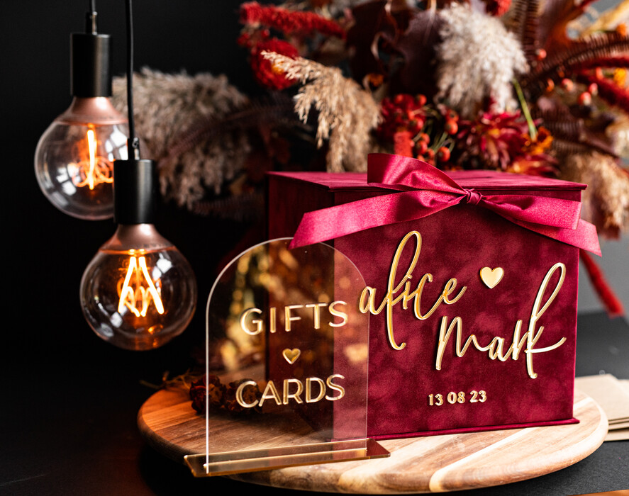 Pudełko na koperty  glamour skrzynka na kopertypomysł na pudełko na pieniądze ślub i wesele, eleganckie pudełko na pieniądze, prezent dla młodej pary kopertówka na pieniądze, welurowe pudełko na koperty 3