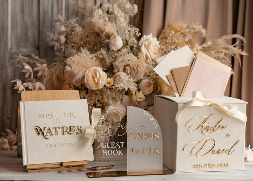 Pudełko na koperty  glamour zestaw na ślub kopertówka i księga wpisów gości, welurowy zestaw pudełko na koperty pamiątkowa księga wpisów gości, elegancki prezent ślubny dla młodej pary5