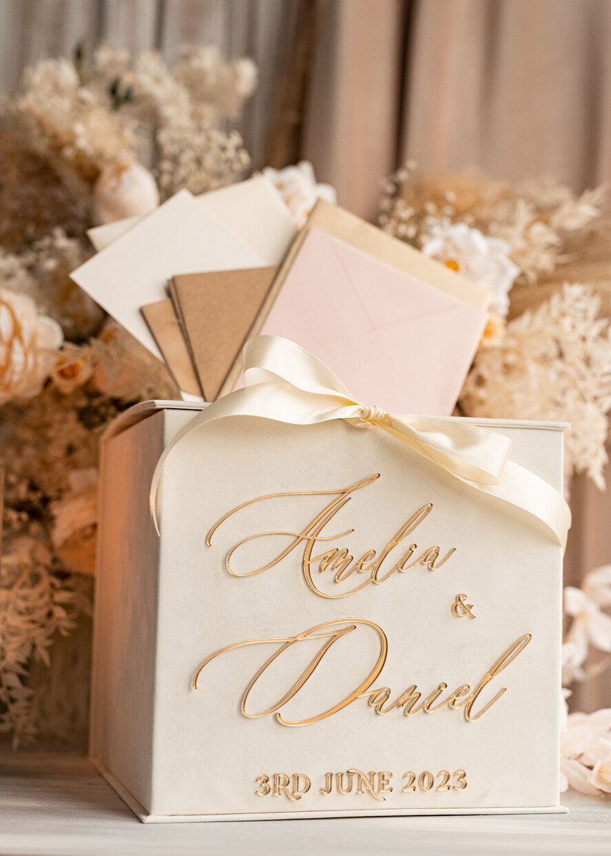 Pudełko na koperty  glamour zestaw na ślub kopertówka i księga wpisów gości, welurowy zestaw pudełko na koperty pamiątkowa księga wpisów gości, elegancki prezent ślubny dla młodej pary11