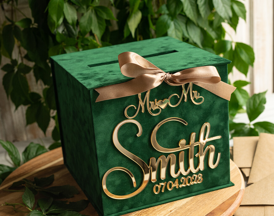 Pudełko na koperty  glamour pomysł na pudełko na pieniądze ślub i wesele, eleganckie pudełko na pieniądze, prezent dla młodej pary kopertówka na pieniądze3