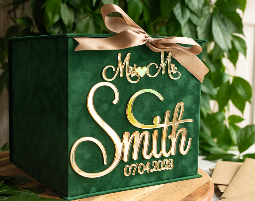 Pudełko na koperty  glamour pomysł na pudełko na pieniądze ślub i wesele, eleganckie pudełko na pieniądze, prezent dla młodej pary kopertówka na pieniądze0