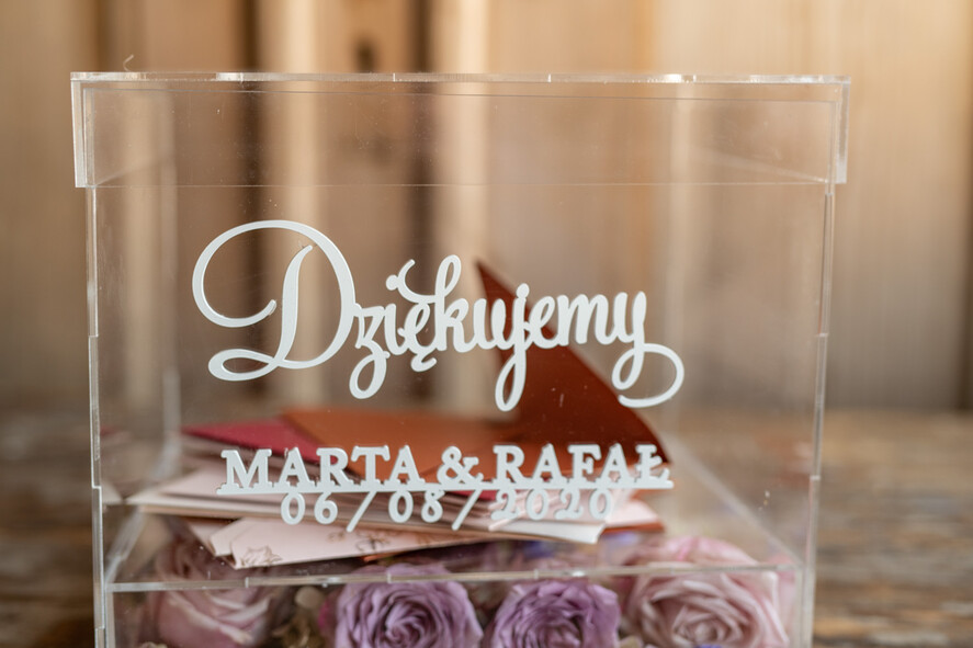 Pudełko na koperty  glamour Nowoczesna wyjątkowa skrzynka na koperty ślubne wesele glamour11