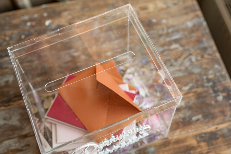 Pudełko na koperty  glamour Nowoczesna wyjątkowa skrzynka na koperty ślubne wesele glamour14