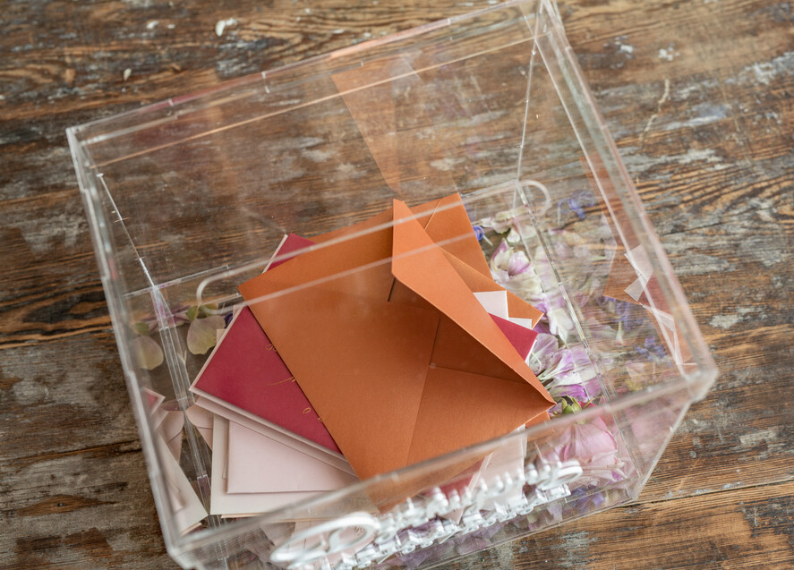 Pudełko na koperty  glamour Nowoczesna wyjątkowa skrzynka na koperty ślubne wesele glamour2