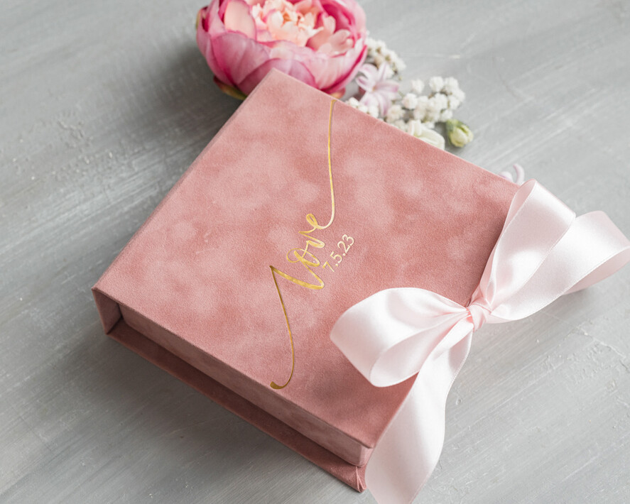 Pudełka Szkatułki na Obrączki glamour welurowe pudełeczko na obrączki, wasze imiona i data ślubu, ekskluzywne pudełko na obrączki, welurowa szkatułka na obrączki, aksamitne pudełko na obrączki 6