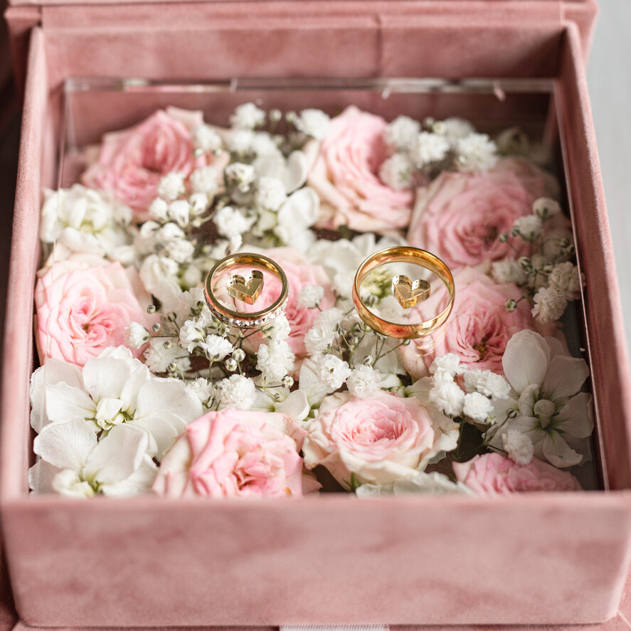 Pudełka Szkatułki na Obrączki glamour welurowe pudełeczko na obrączki, wasze imiona i data ślubu, ekskluzywne pudełko na obrączki, welurowa szkatułka na obrączki, aksamitne pudełko na obrączki 1