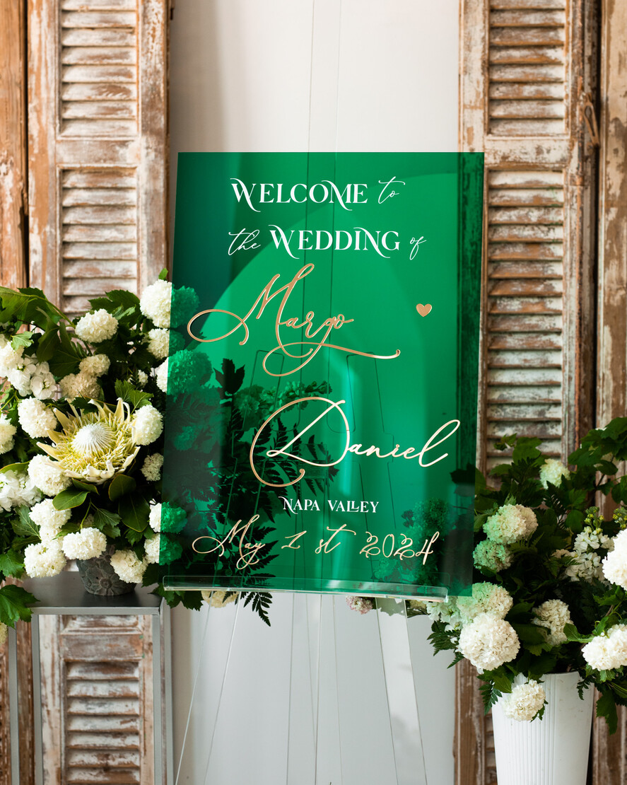 Plany stołów na pleksie - akryl Tablica powitalna slubna glamour, elegancka powitalna plansza ze złotymi literami, rama powitanie na weselu plansza powitalna na pleksie ze zlotymi literami12