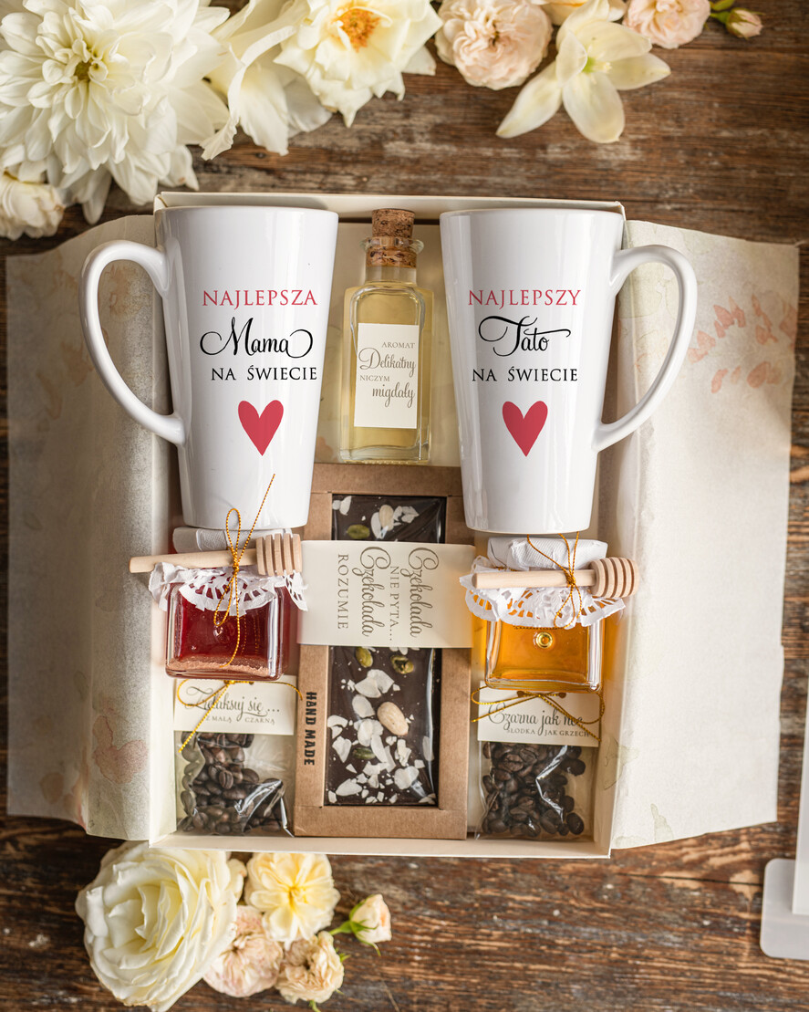 Prezenty, Podziękowania dla Rodziców zestawy prezentowe kubki filiżanki podziękowania ślubne dla rodziców, kubki latte z dedykacją dla Rodziców, prezent dla Rodziców na weselu, podziękowanie dla Rodziców od Młodej Pary1